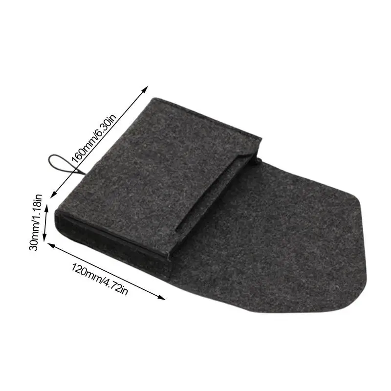 Portable Felt Storage Bag Small Felt Storage Case Electronics Accessories Organizer Bag Space-Saving Durable Protective Case For