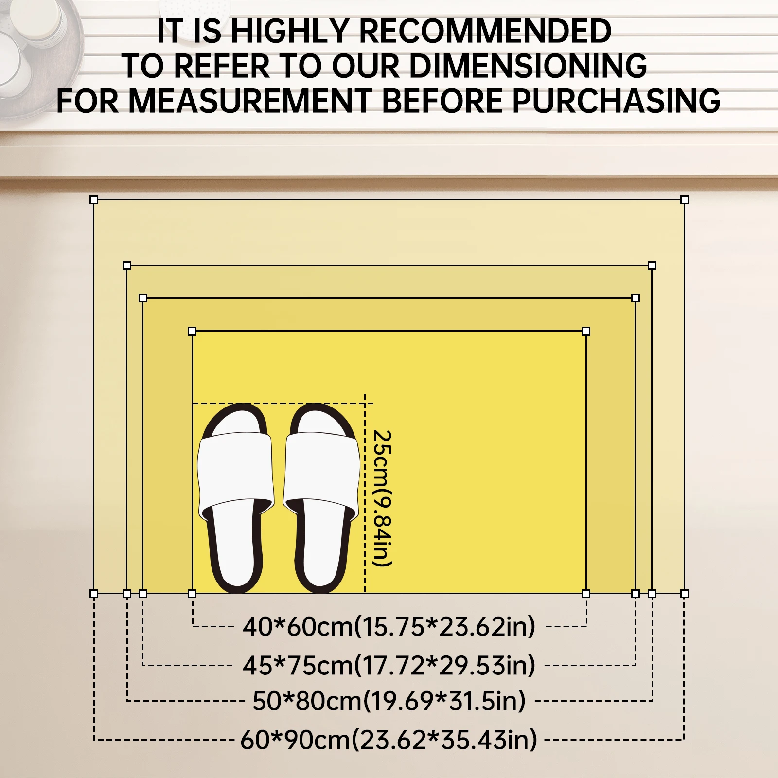 Rubber Material Super Anti-Sli - Zara Home Bathroom Mat recension och pris