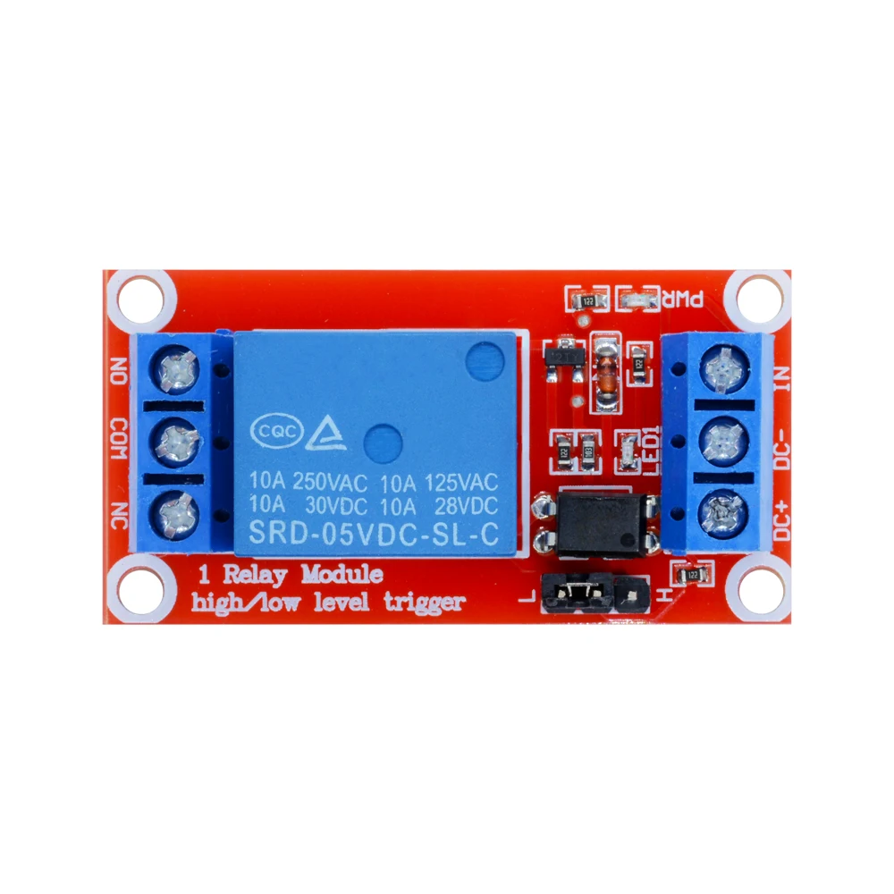 5V 9V 12V 24V 1 Channel Relay Module Board Shield With Optocoupler Support High-level And Low-level Trigger