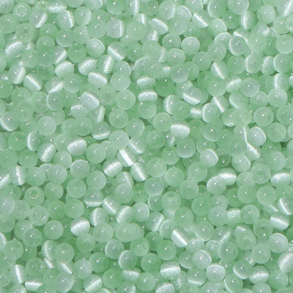 30g 4mm Katzenaugen-Glasperlen, bunte runde lose Perlen für die Schmuckherstellung, DIY-Armbänder, Halsketten, Handyketten-Zubehör – Detail 13