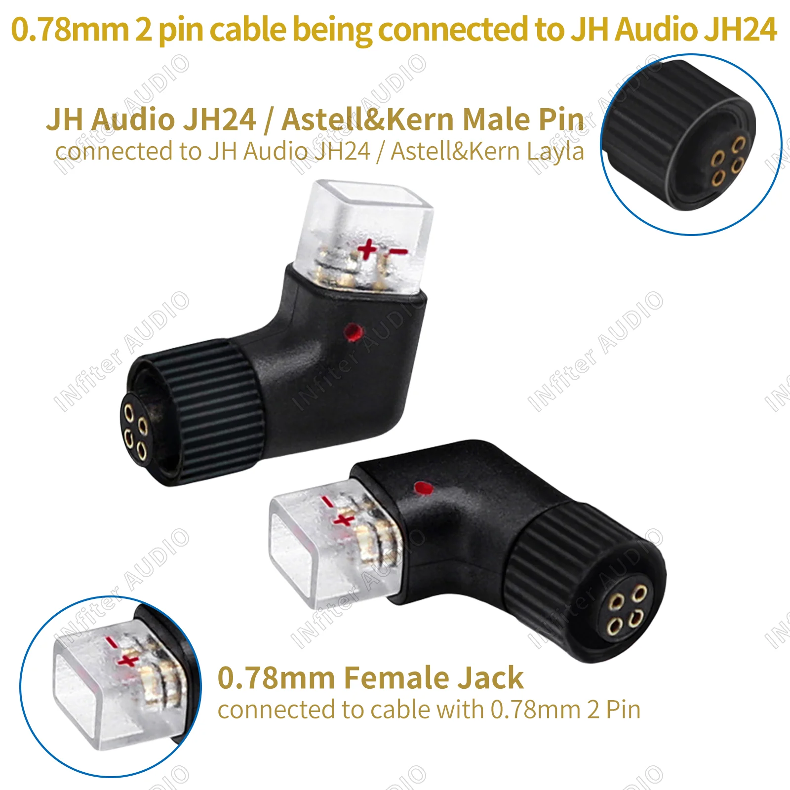 jh audio 2pin jh audio 4pin 0.78mm 2pin cable connected to JH Audio JH16 Astell&Kern Layla Il, Layla, Roxanne ll, Roxanne, ANGEI