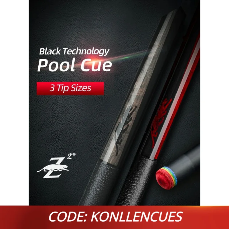 

PREOAIDR 3142 King Billard Pool Cue Maple Carbon Shaft Black Technology Stick 12.5/11.8/10.8mm Rainbow Tip Uni-lock Joint Cue