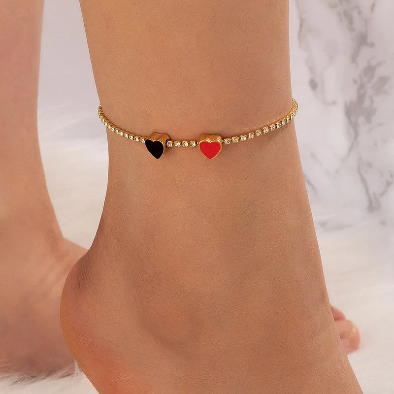 Boho Luxury Crystal Foot Chain Anklet For Women Charm Butterfly Tassel Pendant Anklets Sandals Barefoot Beach Foot Bridal Jewelr