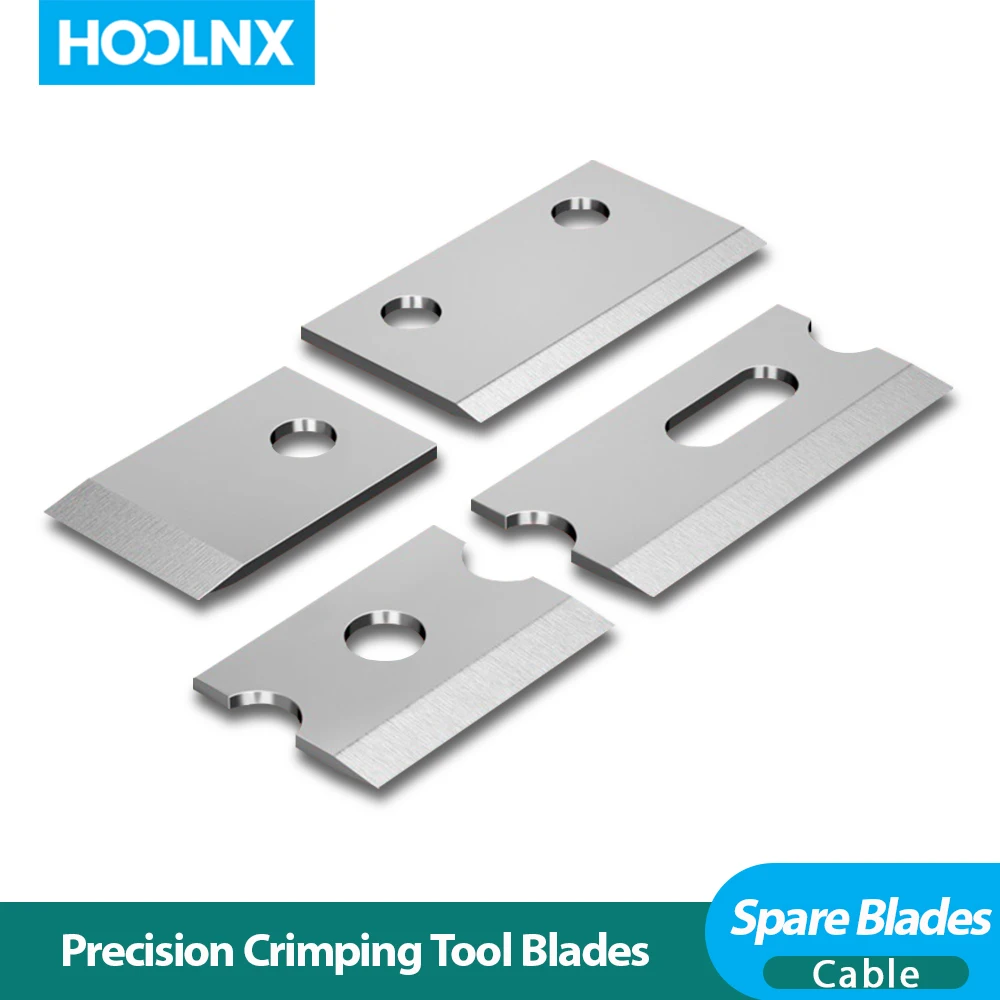 HOOLNX Versatile Replacement Blades For CAT6/CAT6A/CAT7 Standard And Pass Through Network Cable Crimping Tools