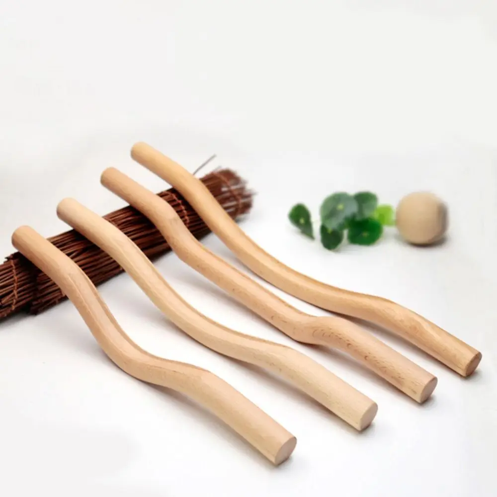 

Handheld Gua Sha Massage Stick Body Shaping Treatment Meridian Therapy Wand Beech Wood Muscle Relaxing