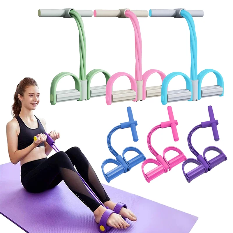 Multi Functional Foot Pedal, Slim Belly Yoga, Foot Pedal Tension Rope, Sit Up Assistive Device, Household Fitness Equipment