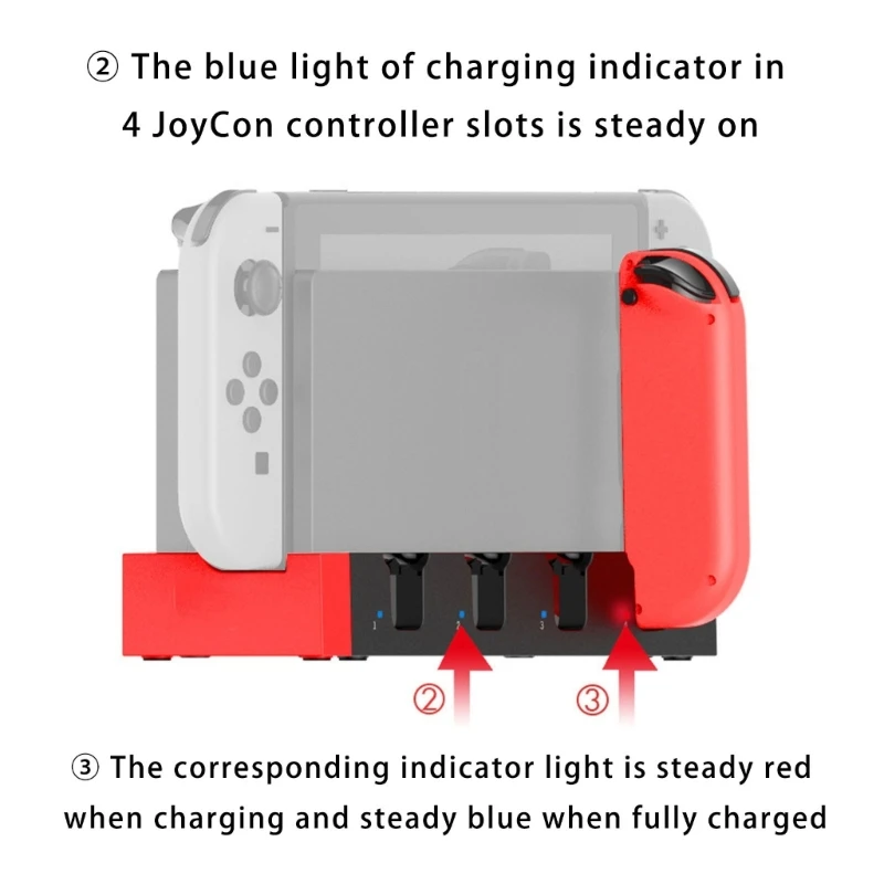 Compact Stand Multiple Charging stations Multifunction Charging Base Efficient Charging Solution Suitable for Switches