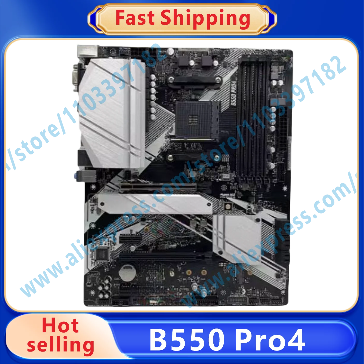 B550 Pro4 AM4 Motherboard B550 B550M DDR4 128GB PCI-E 4.0 M.2 USB3.2 HDMI ATX