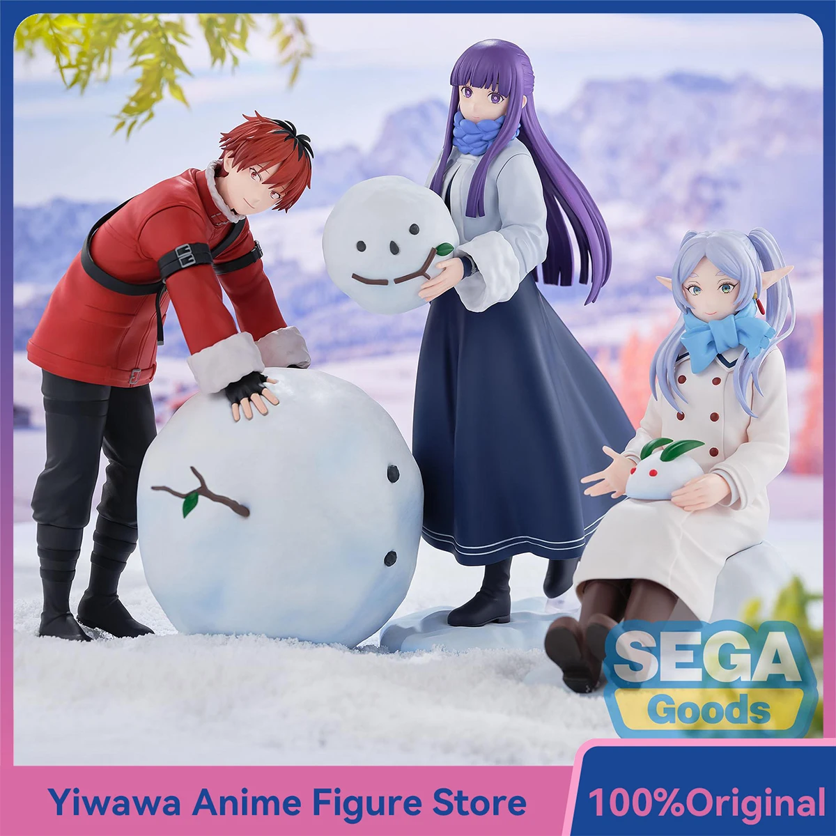 

Newest Sega Frieren:Beyond Journey's End Anime Figures Fern Stark Yuki Asobi Make A Snowman Model Toys Nice Doll Ornaments