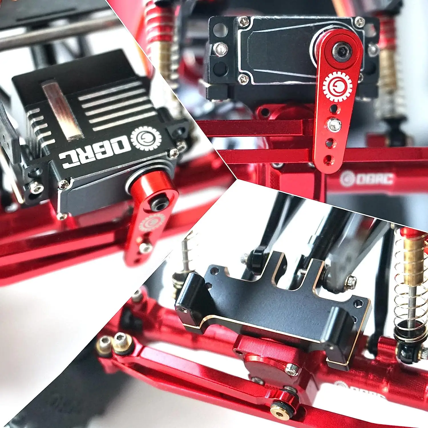 เซอร์โว OGRC SCX24 เซอร์โวพวงมาลัยแรงบิดสูง SCX24 เซอร์โวดิจิตอล เซอร์โวพวงมาลัย RC พร้อมเฟืองเหล็ก สำหรับอัพเกรด SCX24 TRX4M