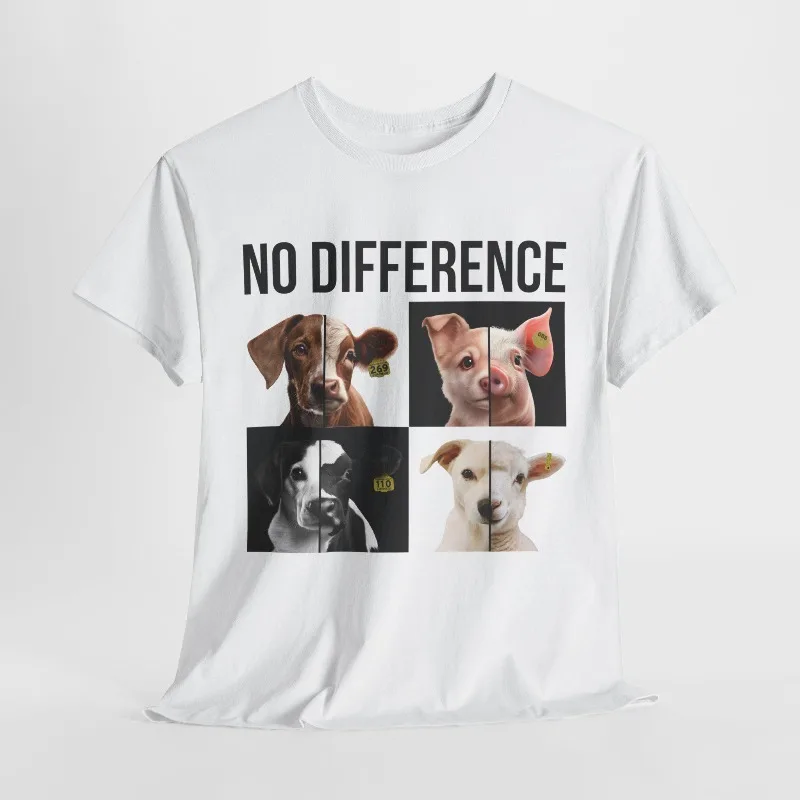 Novelty Vegan Animal Rights Men T Shirt Cotton Tee Women Oversize Loose Summer O-Neck Casual Streetwear Humor Funny Tops view 2