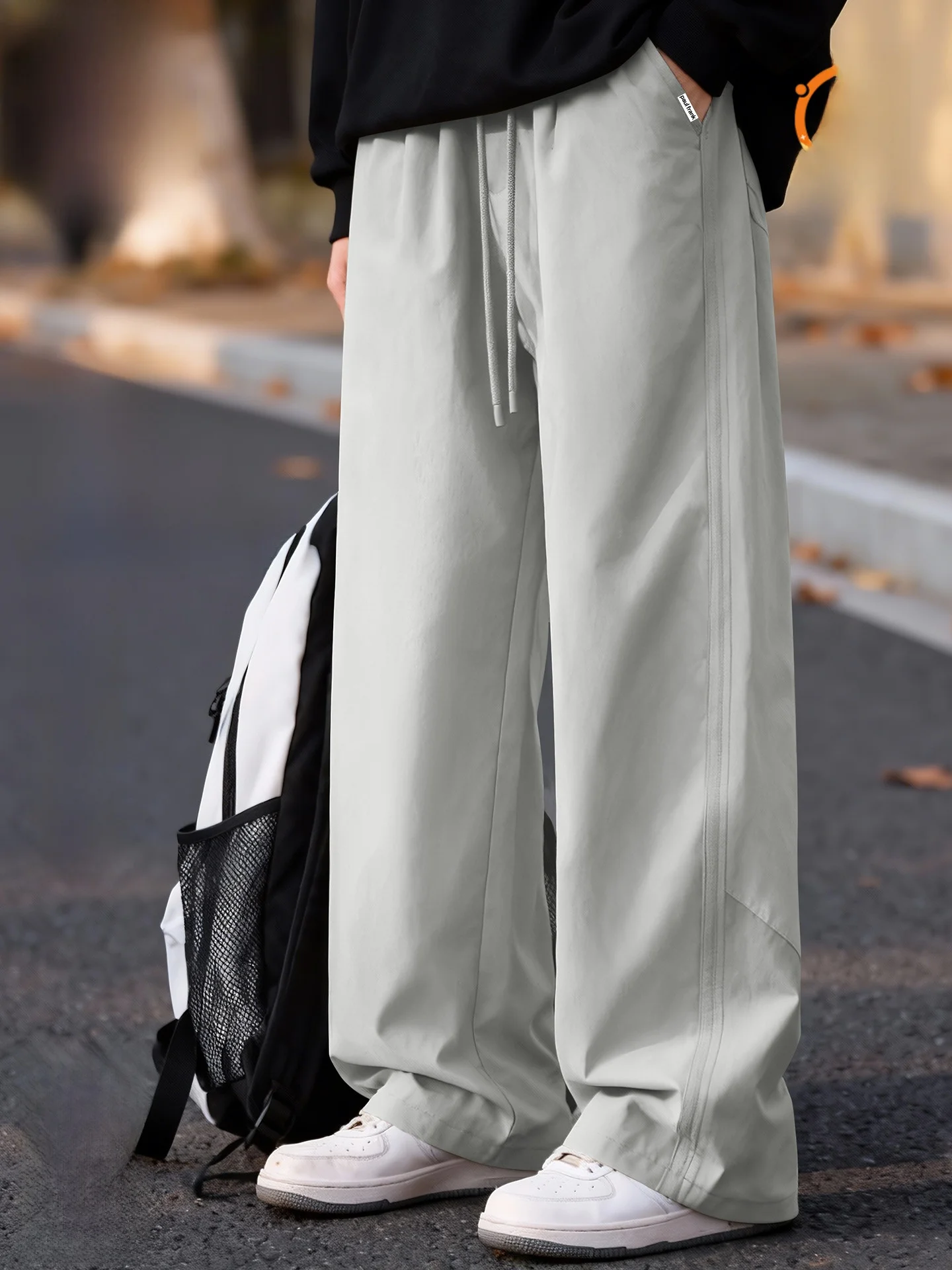 

Мужские спортивные брюки прямого кроя с флисовой подкладкой, свободные, в американском стиле, повседневные, зимние, теплые, из полиэфирного волокна