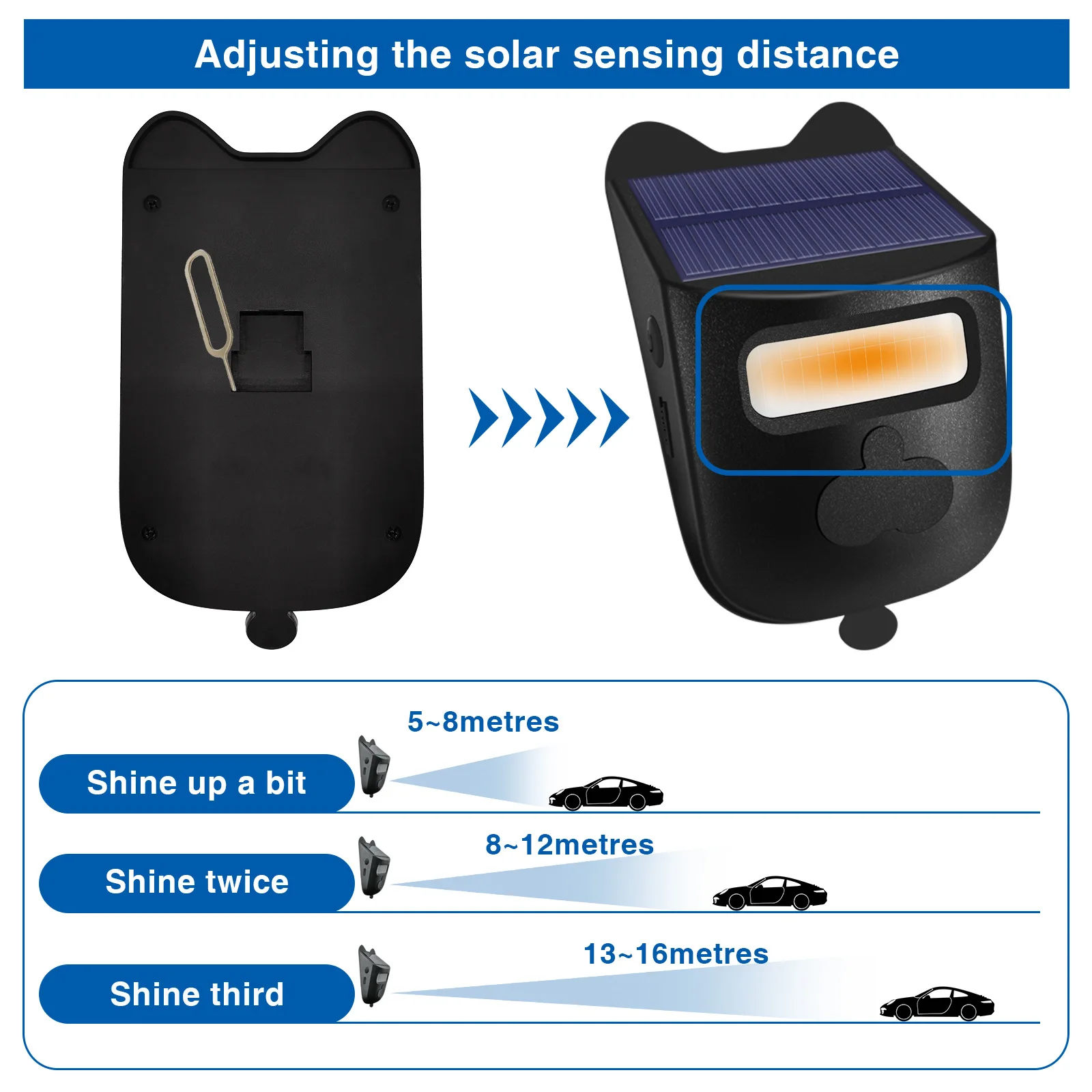 Solar Power Wireless Long Distance Welcome Doorbell  Self-Power Home Security Alarm Button Door Ring EU/US/UK Plug Optional