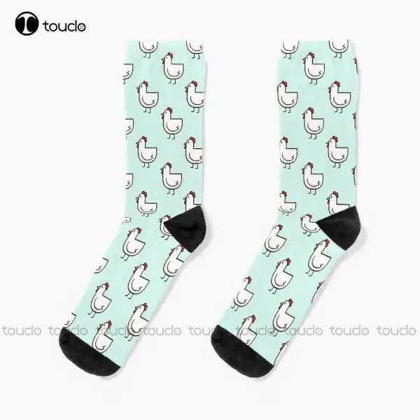 Chickens!! Socks Socks Men Personalized Custom 360° Digital Print Gift Harajuku Unisex Adult Teen Youth Socks Colorful Retro