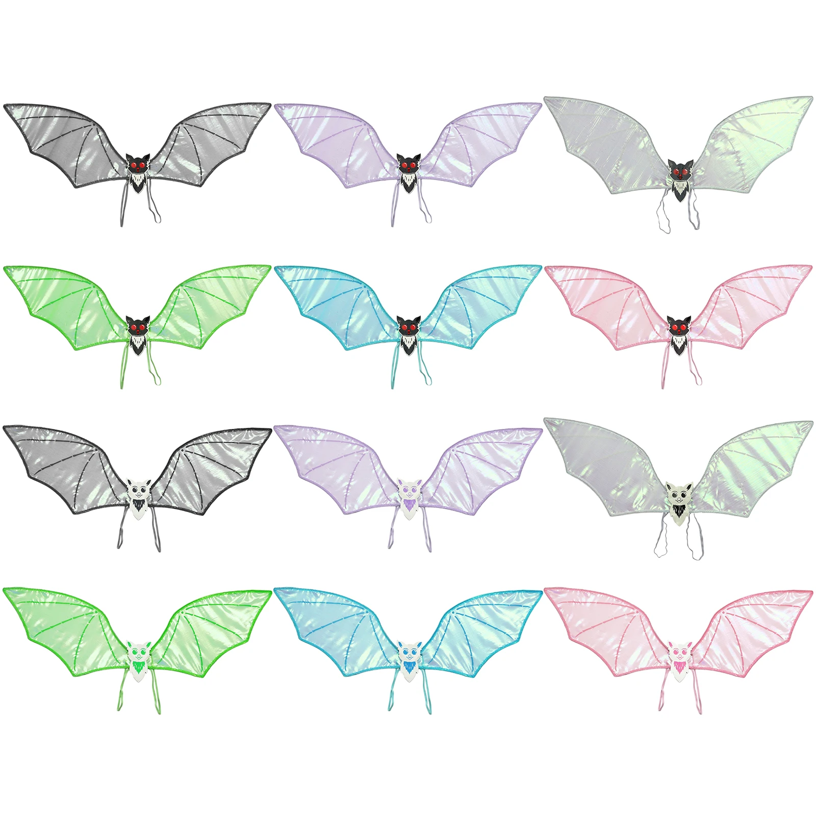 Ailes de diable chauve-souris pour femmes et filles, accessoire de Cosplay, sangle élastique brillante, accessoires de fête d'halloween pour fourniture d'événements à thème de Festival