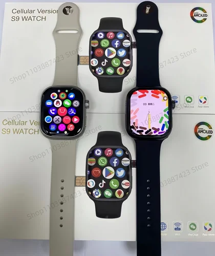 Imagen 2 del producto Reloj CD99 X 5G smartwatch Reloj inteligente AMOLED 5G LTE de 2,29 pulgadas con 180 °   Cámara giratoria GPS WiFi Ranura para tarjeta SIM Monitoreo de salud