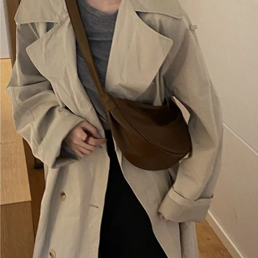 

Осенние новые французские сотни простых сумки через плечо ns, женская трендовая модная текстура Янци, ретро-ниша, сумка подмышки, сумки для пельменей