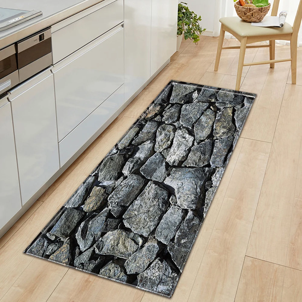 Küchenmatte, Schlafzimmer, Wohnzimmer, Teppich, Eingang, Fußmatte, Zuhause, Flur, Balkon, saugfähige Bodenmatte, Holzmuster, rutschfest, langer Teppich – Detail 9