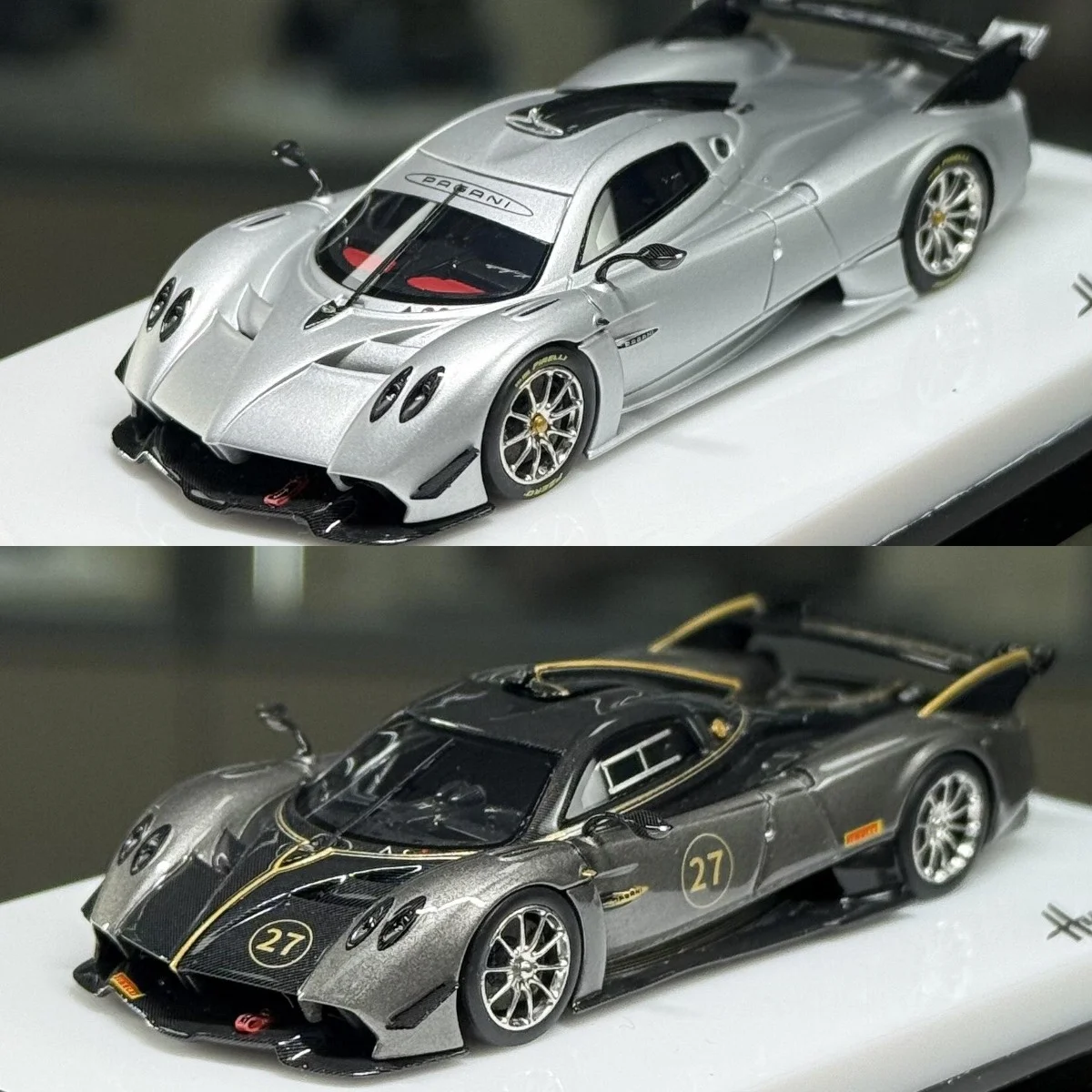 Modèle de voiture en résine Pagani FAYA R à l'échelle 1:64 DMY