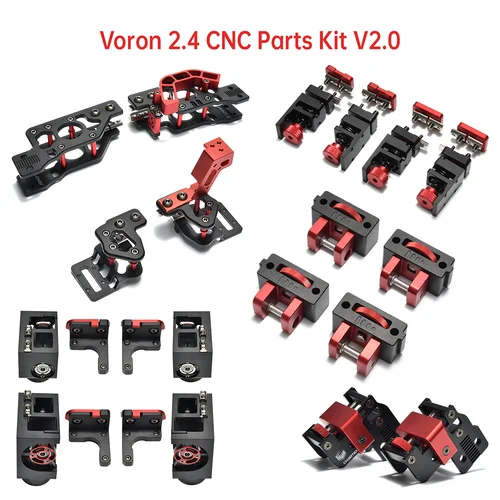Voron 2.4 CNC 부품 키트, 전체 업그레이드 알루미늄 합금 프레임 경량 모든 금속 CNC 구성 요소 DIY 3D 프린터 액세서리