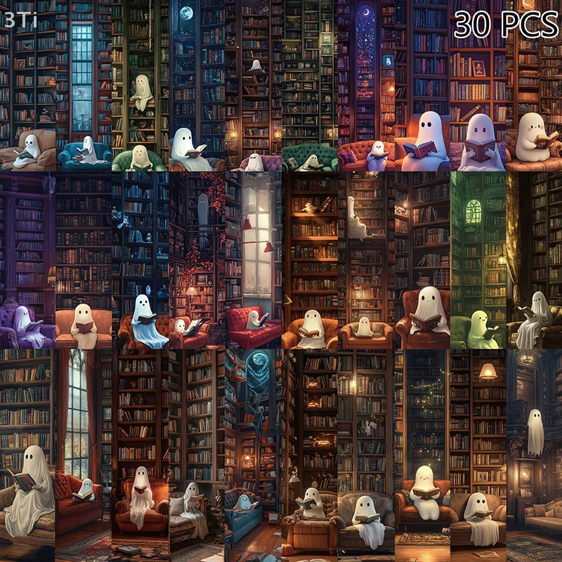 30 шт., эстетические декоративные маркеры для книг с маркировкой страниц для любителей книг, библиотека, закладки для чтения призраков, украшение книг, книга