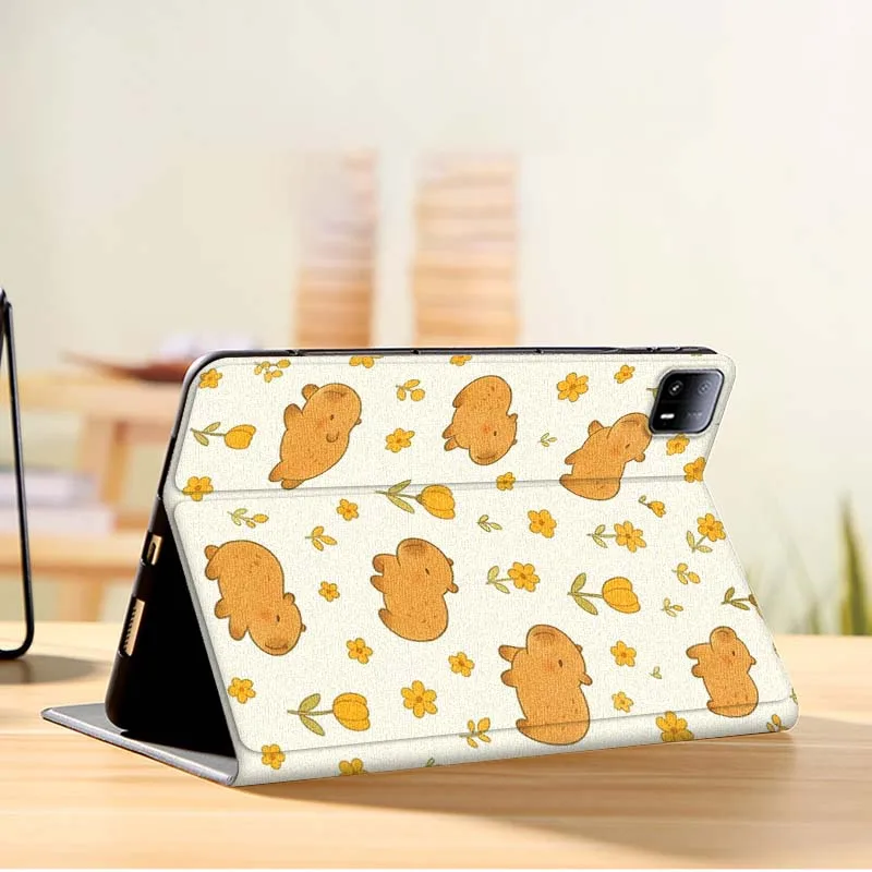 كابيبارا لطيف الكرتون ل Xiaomi Redmi الوسادة 2 7 8 6 6S 5 4 SE Pro 8.8 11 8.7 11.2 12.4 الترا بلس ماكس اللوحي