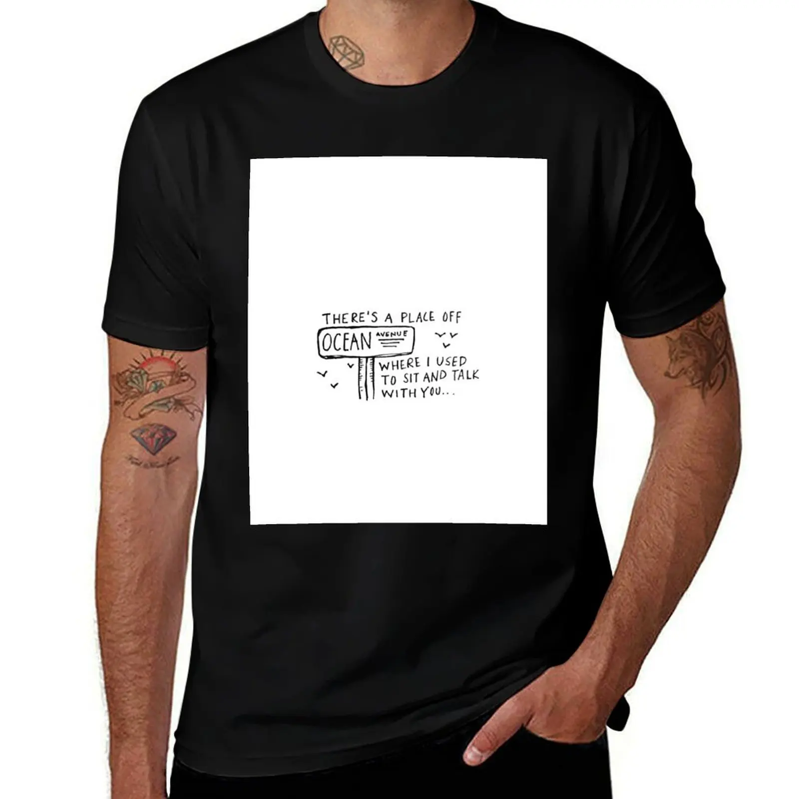 

Yellowcard Ocean Avenue T-Shirt tops graphics Man t-shirt plus size clothes fruit of the loom mens t shirts