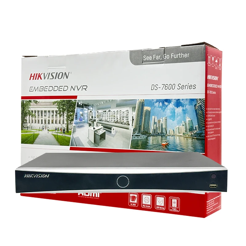 Hikvision 8PoE  4K NVR Smart Search/Playback Facial Recognition Motion Detection Perimeter Protection DS-7608NXI-I2/8P/S(E)