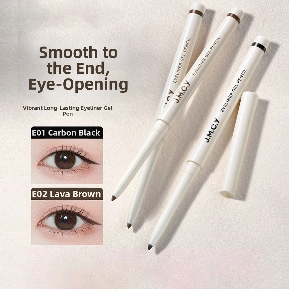 Neuer 2-in-1 Gel-Eyeliner Farbfixierender Langanhaltender Gel-Eyeliner-Stift Wasserfester Glatter Verwischfester Eyeliner
