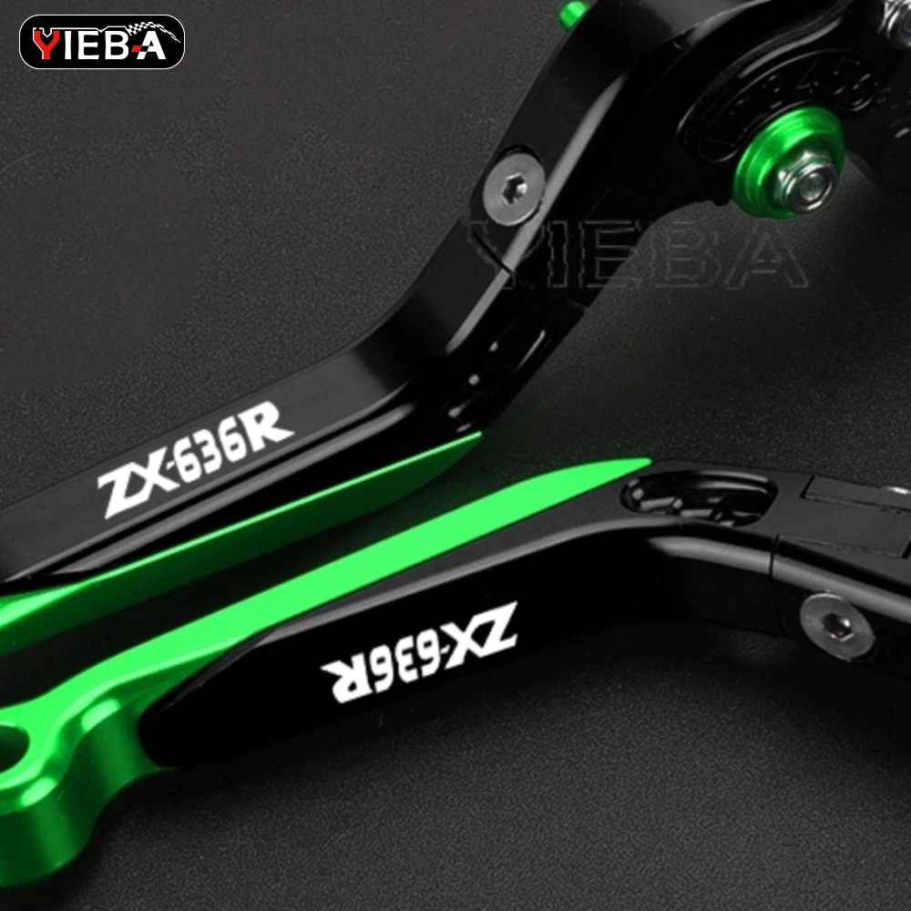 

For KAWASAKI Ninja ZX636R ZX-6R ZX 636 R 636R 2005 2006 YIEBA Motorcycle Accessories Adjustable Brake Clutch Lever Handle bar