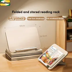 MoZhao-Mesa De Suporte De Leitura, Levantamento, Alongamento, Armazenamento, Livro Fixo, Escrita, Notebook, Computador, Quadro De Suporte, Desktop, Tablet Stand