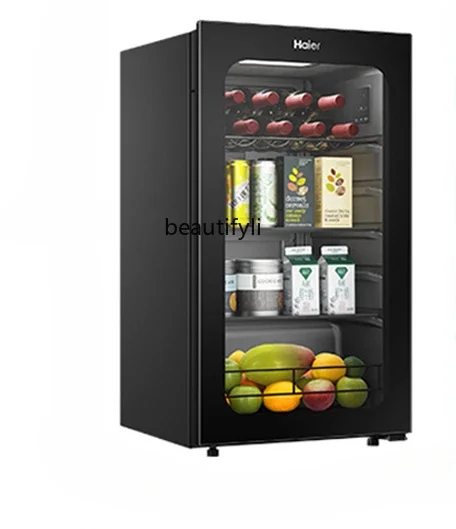 92 liters ice bar household living room beverage cabinet office crisper refrigerated small refrigerator