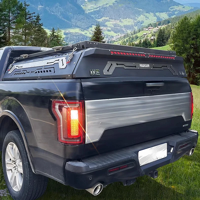 

Pickup Truck Bed Roller Lid Tonneau Cover F150 Ranger Raptor Hilux Tundra Truck Canopy Retractle Folding