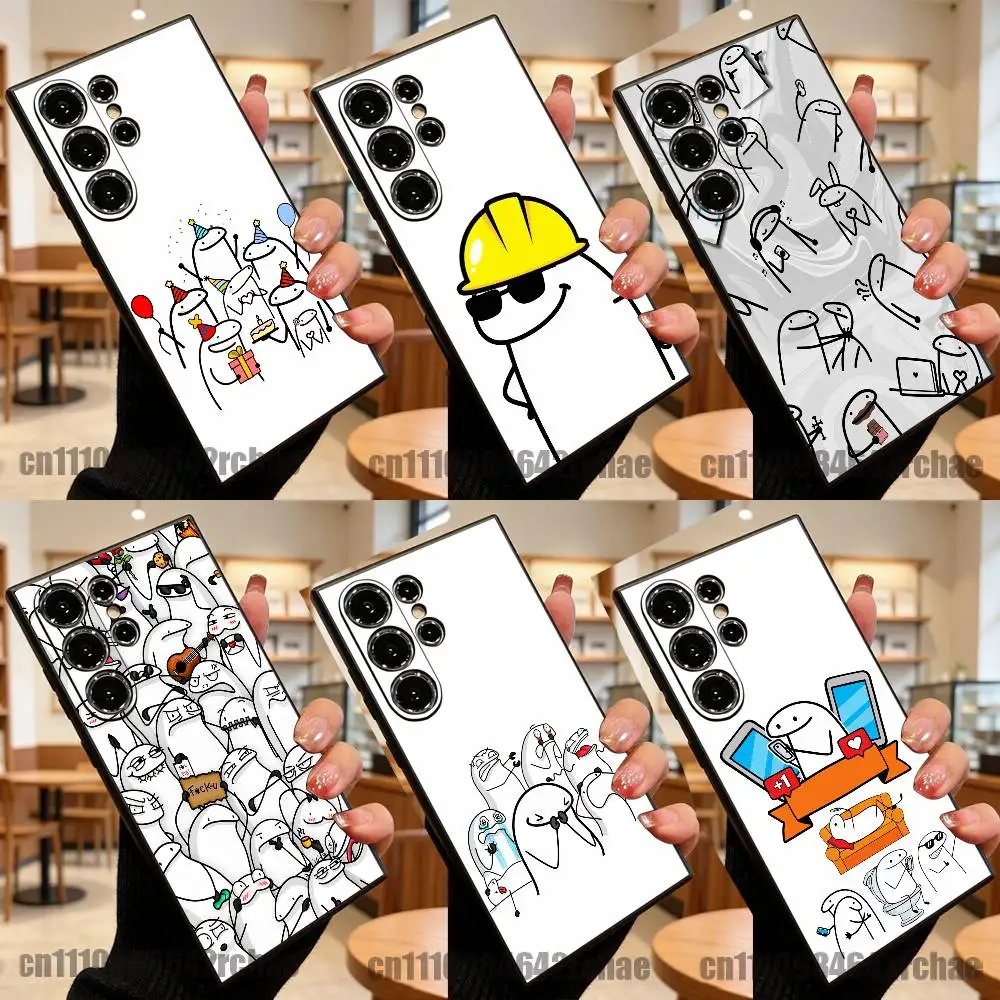 Funda Personalizada de TPU para Celular Samsung S22, S24, S20, S25, S23, S30, S26, Ultra, Plus, Fe, Lite con Diseño de Meme Flork