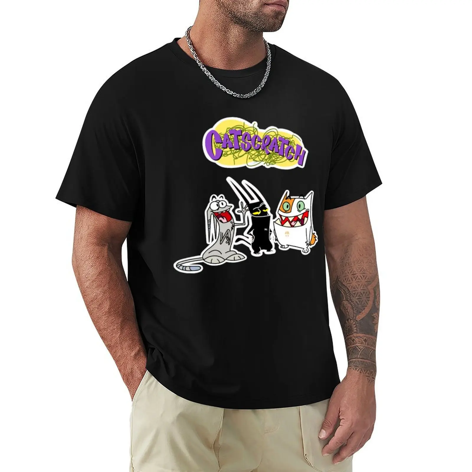 Catscratch T-Shirt Casual Fashion Print Tee Top