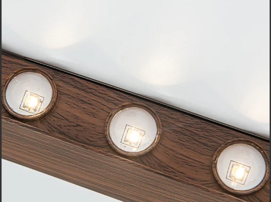 Wood Grain LED Wall Sconce Up Down Light