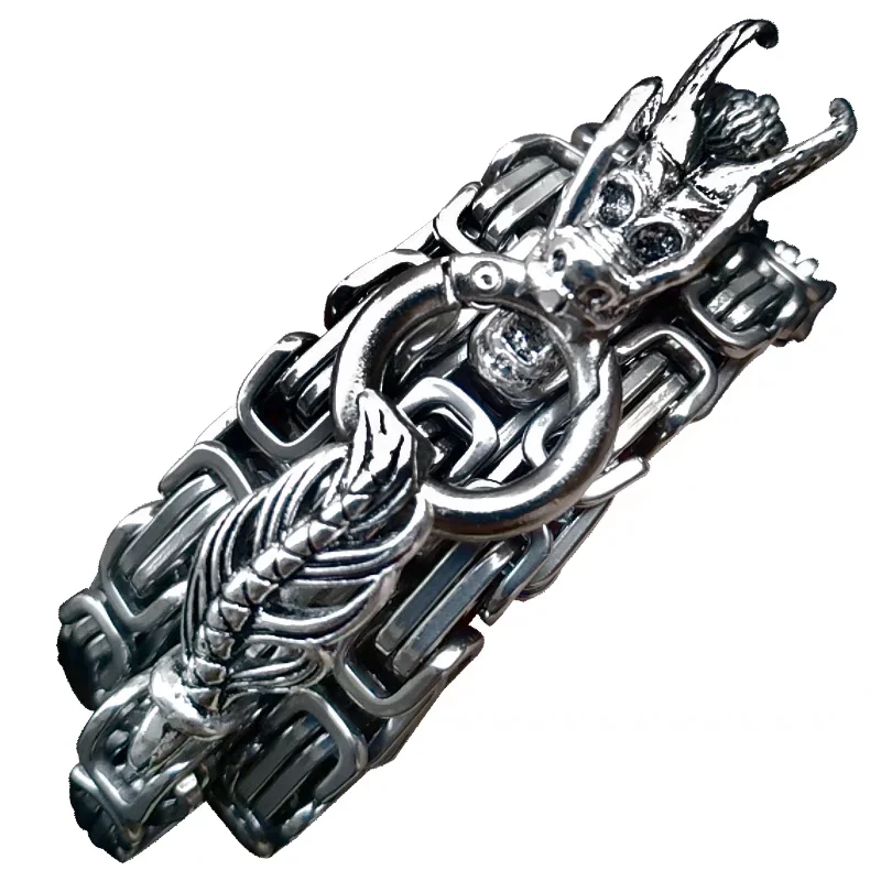 Dragon Head pendenti bracciali EDC autodifesa frusta collana in acciaio al titanio moda gioielli in vita gadget da uomo per regali fantastici