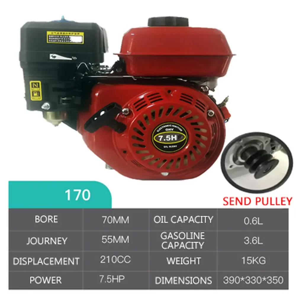 

168F 170F Gasoline Engine Dispenser Micro Engine 7.5 HP Four Stroke Small Power Accessory 2025 NEW