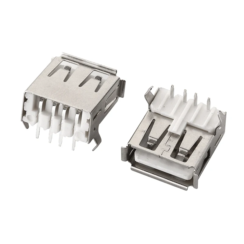 10Pcs USB Type A Standard Port Female Solder Jacks Connector PCB Socket USB-A Type