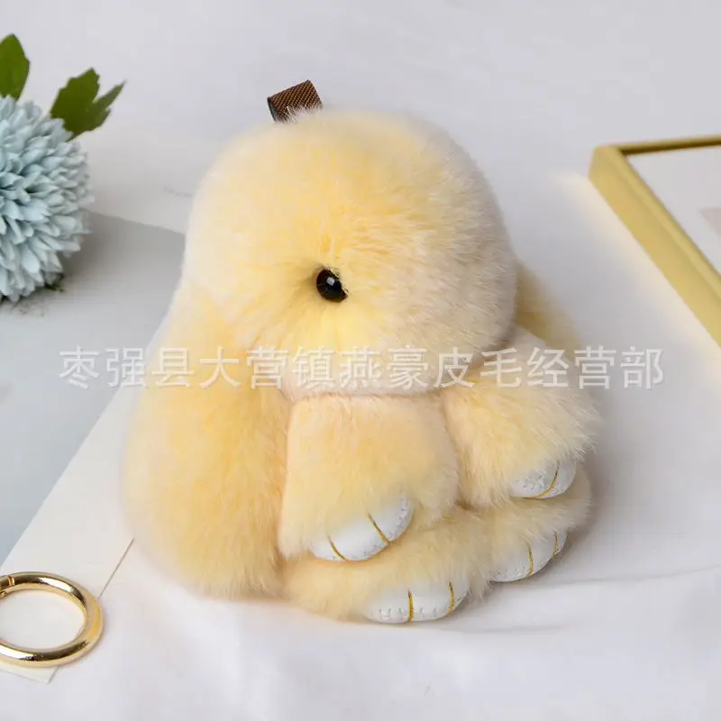 Ins süßer Kaninchen-Plüsch-Aufhänger, Geburtstagsgeschenk für Mädchen, süßer Schlüsselanhänger für Rucksack, unverzichtbar für Mädchen, bezaubernder Haustier-Anhänger