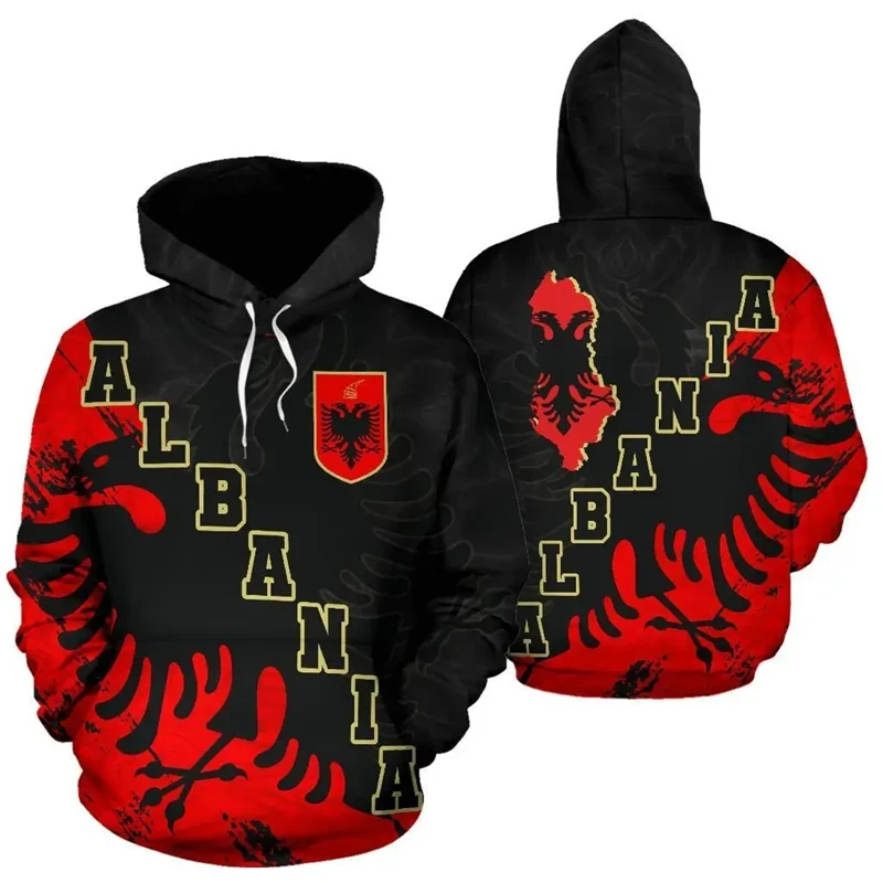 Newest Fashion 3D Print Albania Armor Hoodies Hooded Sweatshirts For Women Men Streetwear Baggy Trendy Unisex High Quality Tops