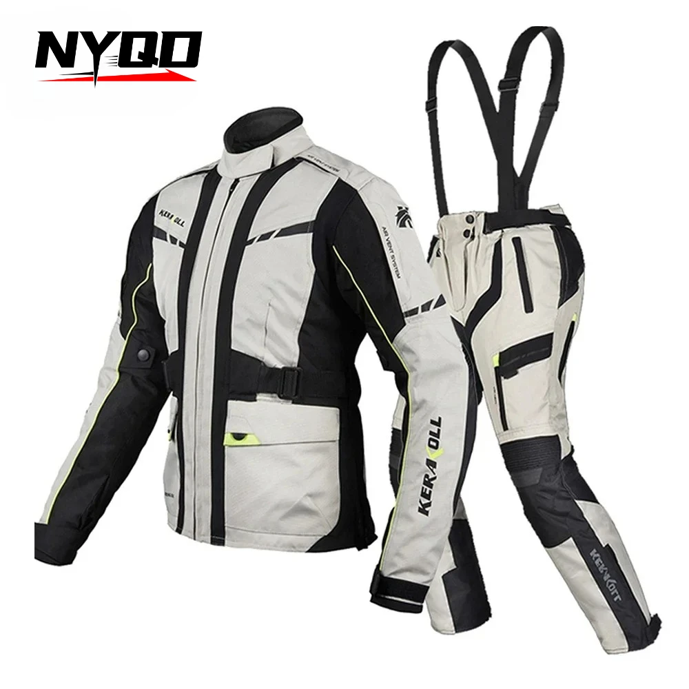 

2025 Motorcycle Jacket Men Women Professional Suit Chaqueta Moto Waterproof Cross-road Motor Suit Riding Racing Protector