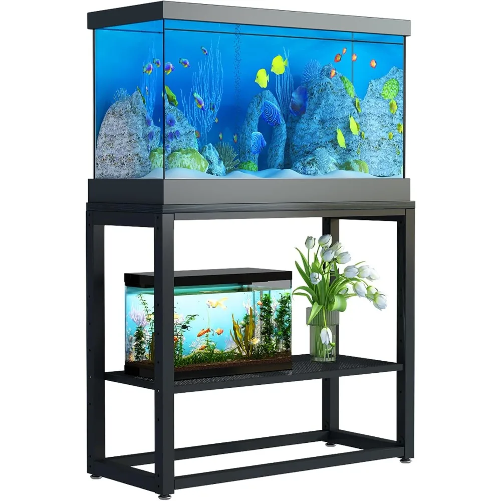 

Fish Tank Stand 20-30 Gallon, 500LBS Aquarium Stand Metal Frame with Adjustable Storage Shelves, 31.5 L x 15.6 W x 31.5 H Reptil