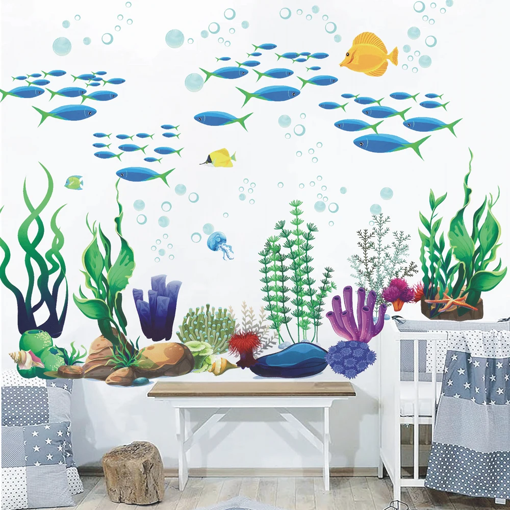 ملصقات جدارية تحت البحر بتصميم - مراجعة Baby Nursery Under The Sea وسعره