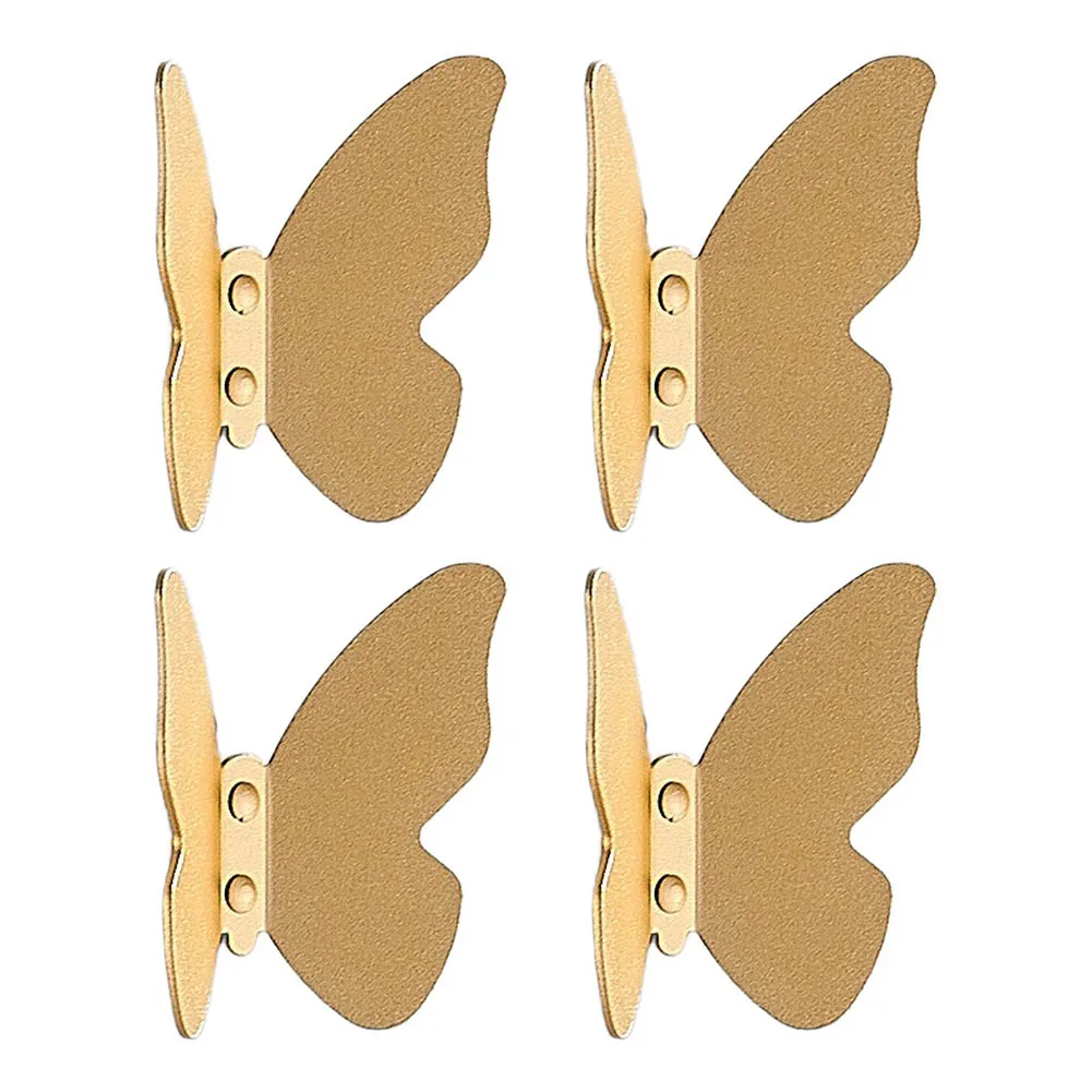 4 Piece Stainless Steel Wall Hooks Brushed Nickel Rustproof Waterproof for Towels Backpacks Bathroom Kitchen Porch Use