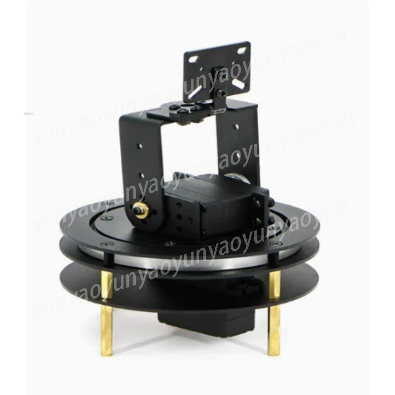 Large Torque Digital Servo Driven 2‑Axis Pan Tilt Platform with Bearings for Robot Vision Camera Robotic Monitoring Assembly