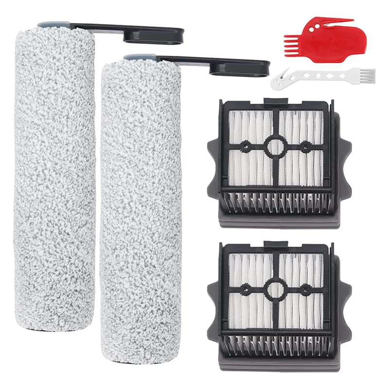 1 Set Main Brush HEPA Filter Compatible For Tineco Floor ONE S5 Combo Cordless Wet Dry Vacuum Cleaner Replacement