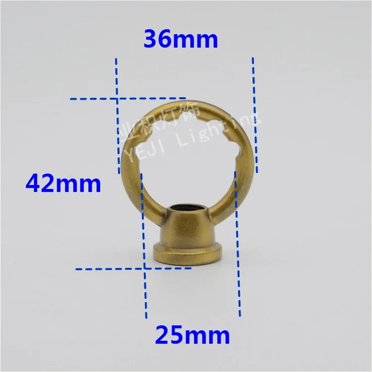 NO.36  ring gold bronze  rings with teeth Load hook Closed hook Lighting accessories DIY