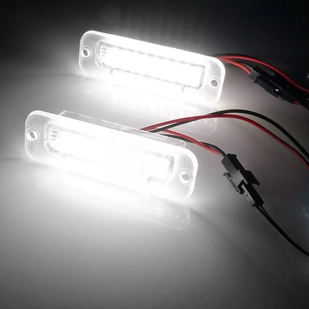 جديد 2 قطعة أضواء لوحة ترخيص بيضاء 6000K لمرسيدس بنز G500 G550 G55 AMG W463 4638200356