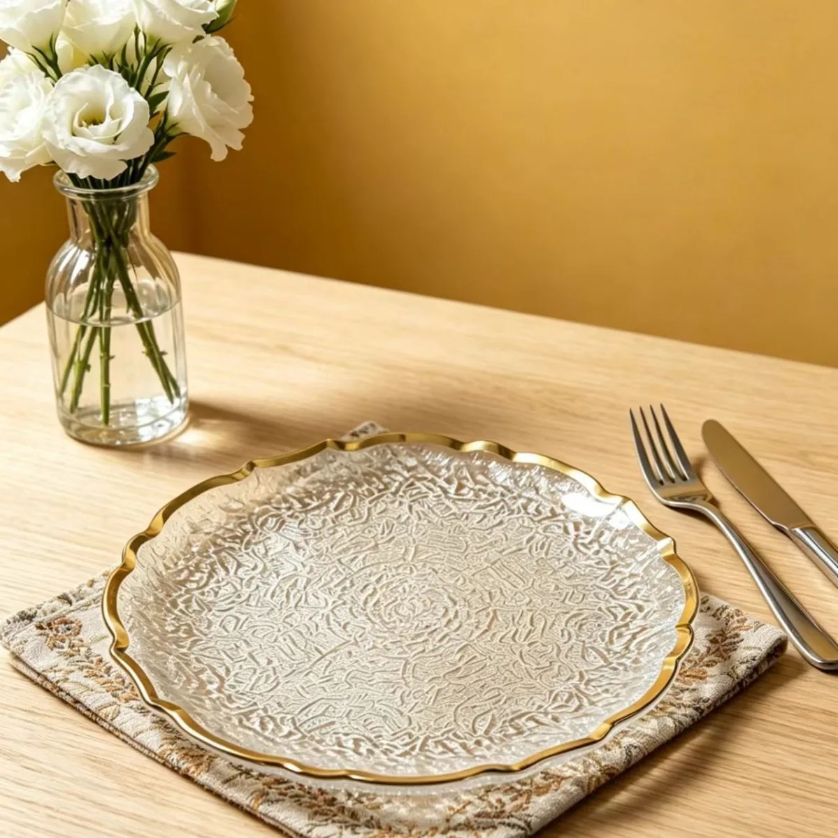 Charger Plate Decorative Fruit Serving Tray Elegant Home Decor And Gifting Option Party Table Decoration